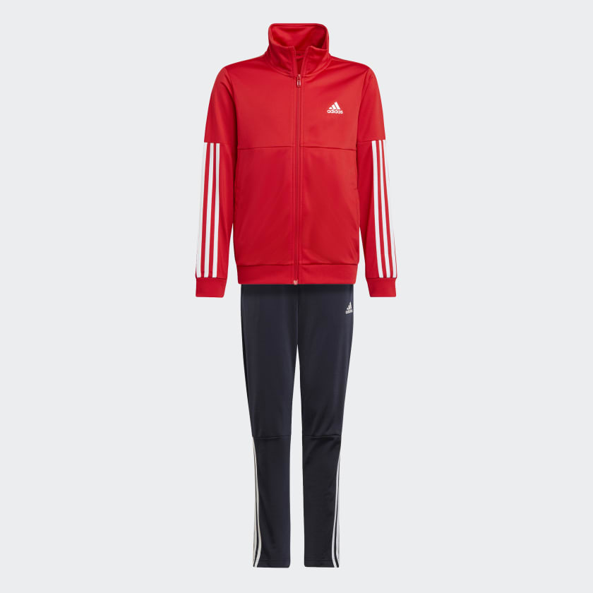 adidas 3-Stripes Team Tracksuit - Red | adidas UK