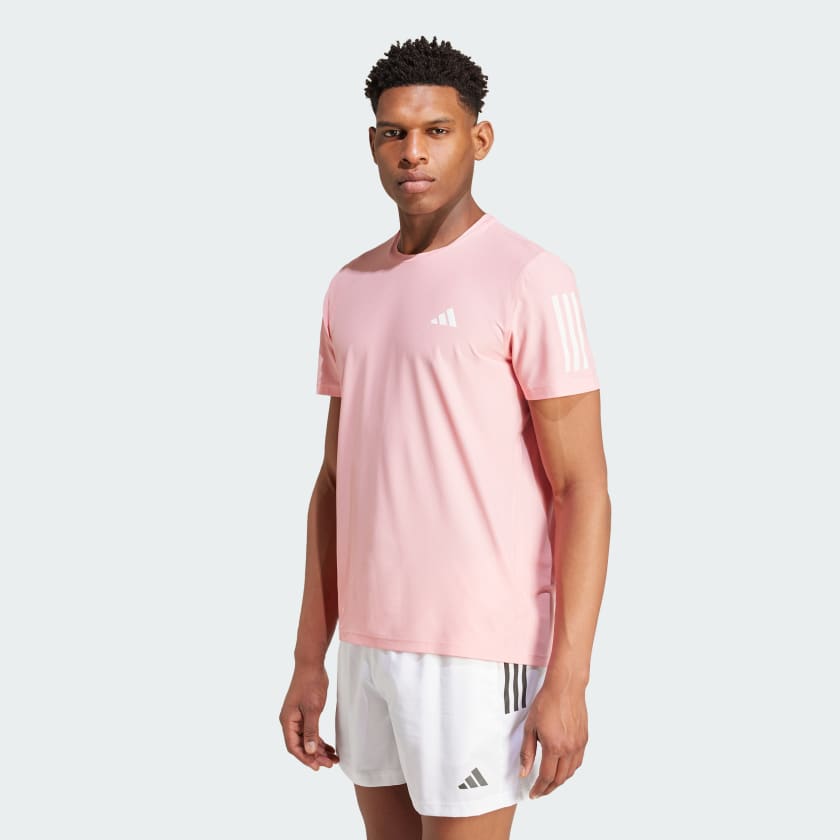 adidas Own the Run T Shirt Pink adidas UK