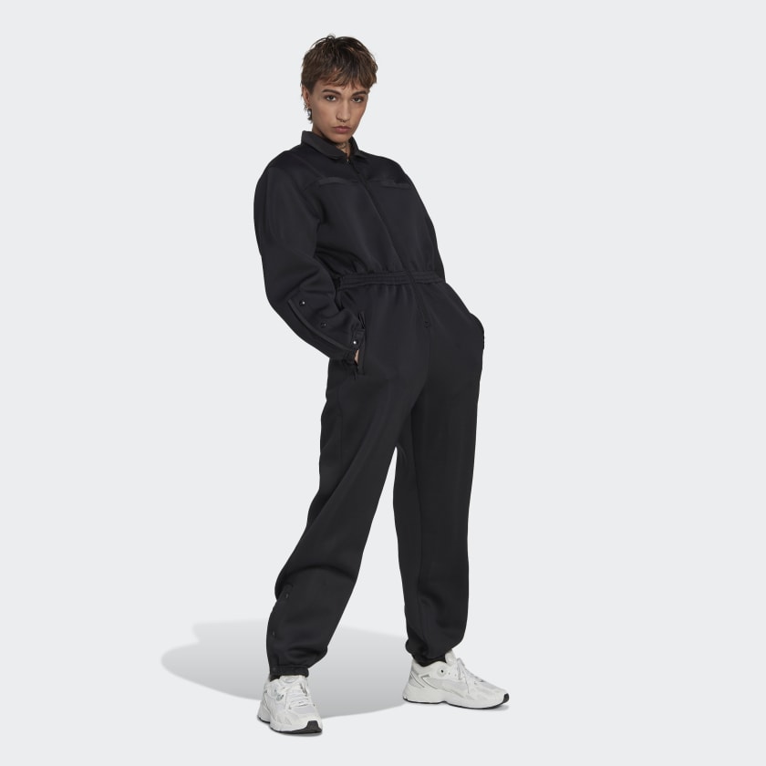 adidas Spacer Jumpsuit with Nylon Pocket Overlays - Black | Women's  Lifestyle | adidas US