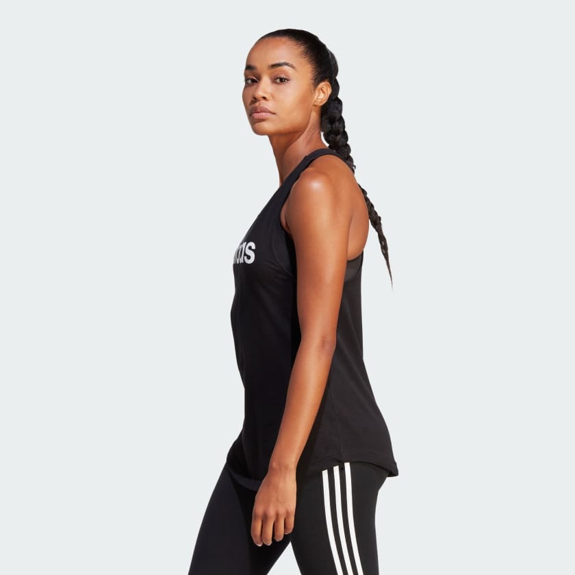 agudo apertura cansada adidas Essentials Loose Logo Tank Top - Black | Women's Training | adidas US