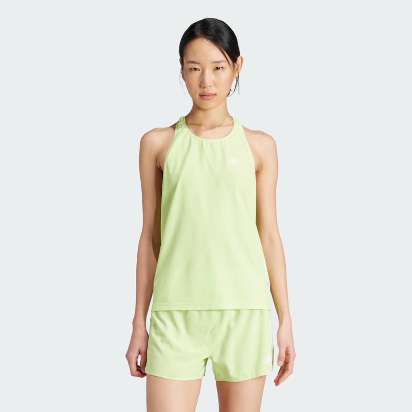 adidas Own The Run Tank Top Green Free Shipping with adiClub adidas US