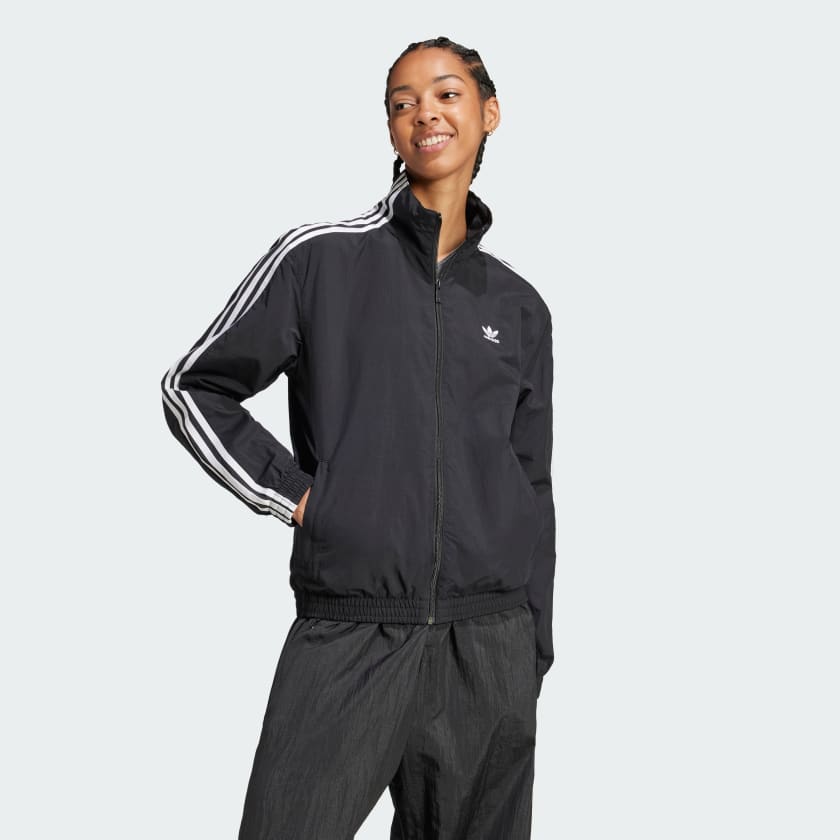 Buy adidas Originals Mens Sprt Raglan Velour Track Top Black/Wonder White