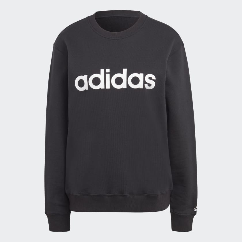 adidas Essentials Linear French Terry Sweatshirt Schwarz adidas Deutschland