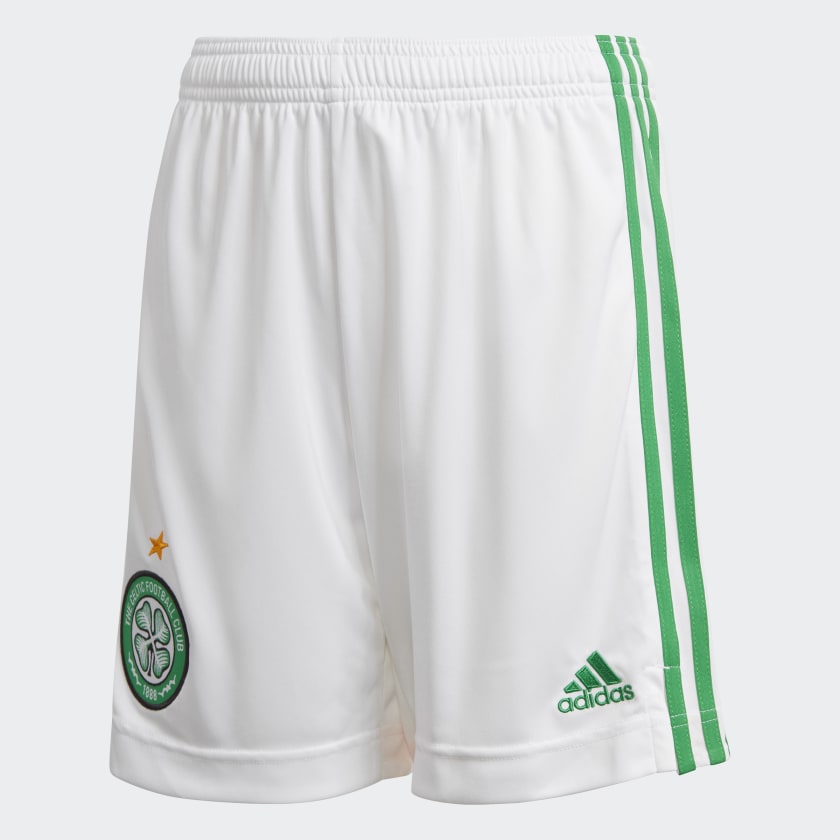 Celtic Football Shorts Home shorts Adidas 9-10 Years White/Green 100%  Offiziell