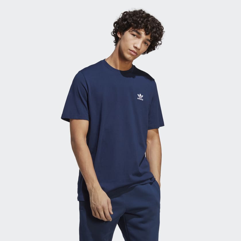 T-Shirt bleu ciel homme Adidas Trefoil pas cher