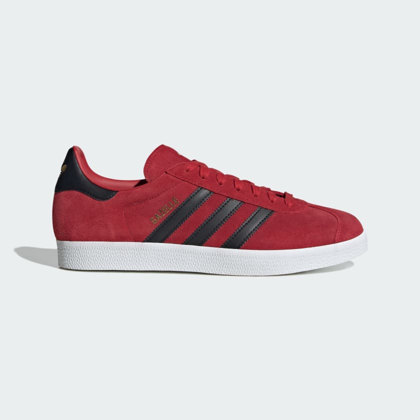 mens red adidas gazelle trainers