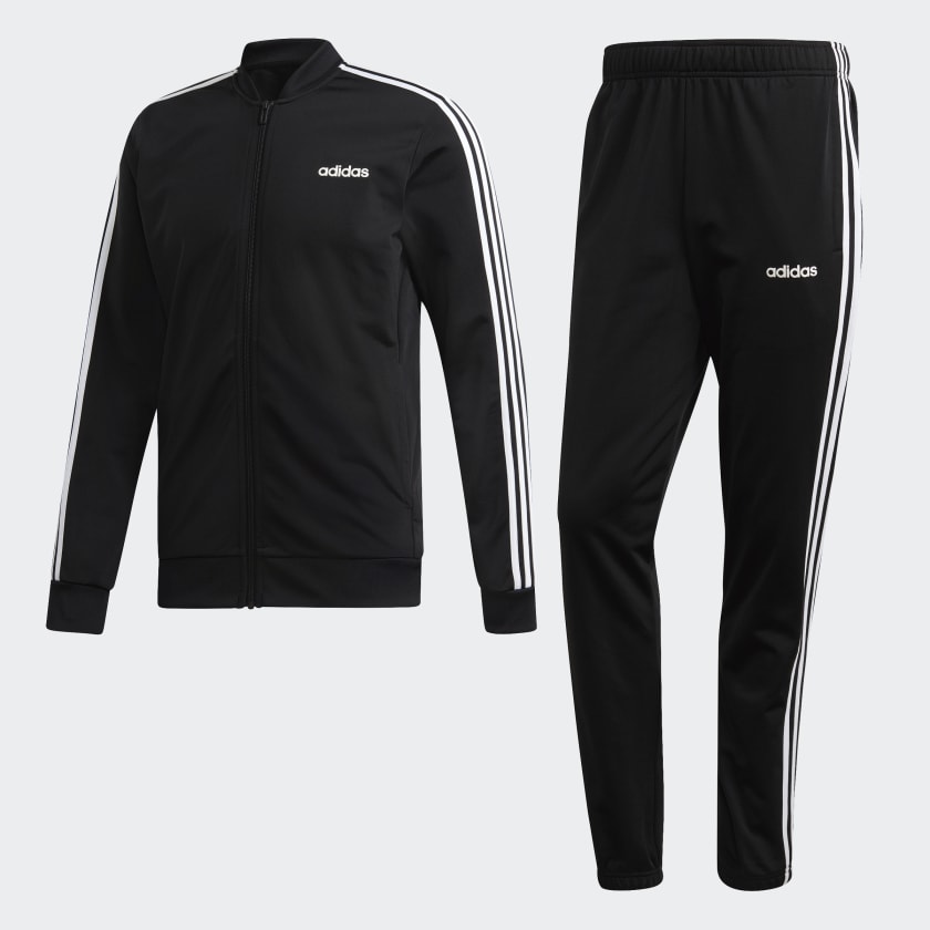 adidas 3-Stripes Track Suit - Black | adidas