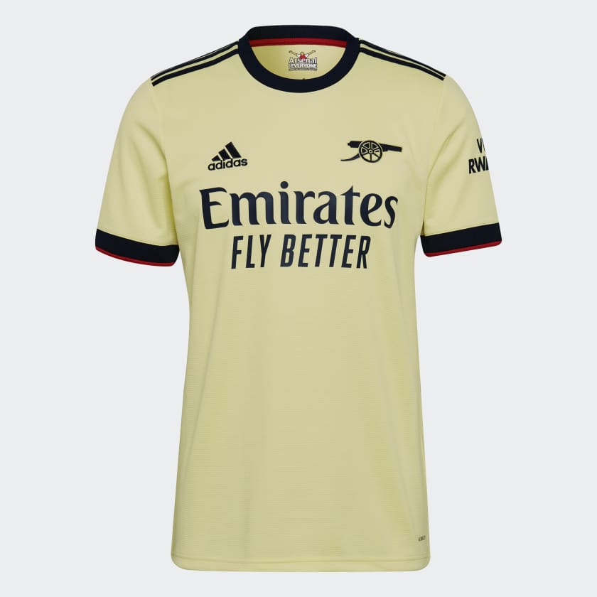 Arsenal FC Yellow Away Jersey for Men(Yellow Color Dry Fit Polyester Half  Sleeve) : : Clothing & Accessories