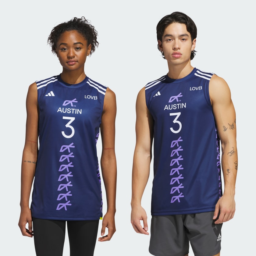 adidas x LOVB Lloyd Sleeveless Jersey - Blue | Free Shipping