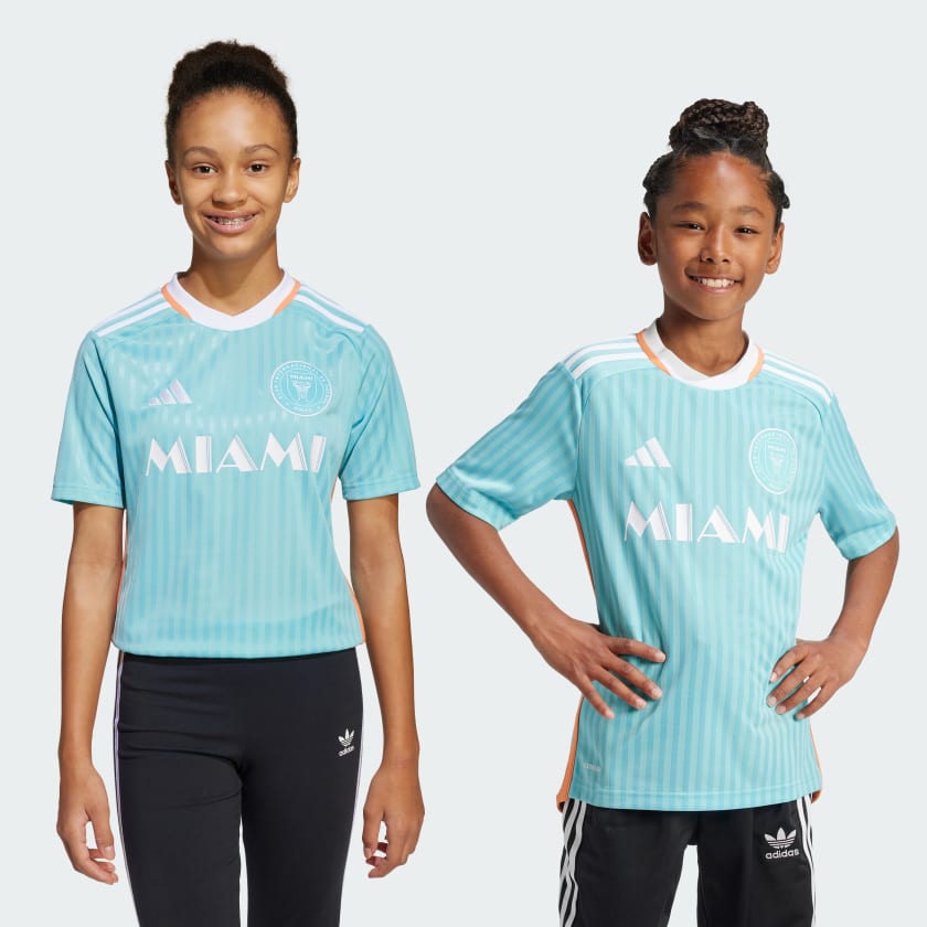 adidas 2024 Inter Miami CF adidas Archive Youth Jersey Green Free Shipping with adiClub adidas US