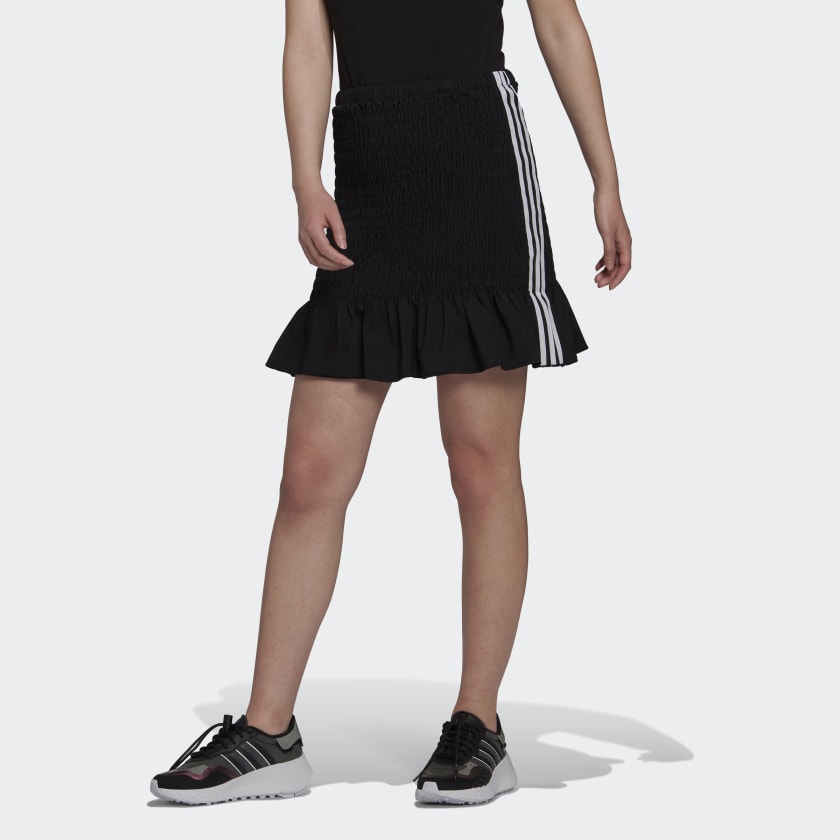 adidas Smocked Skirt - Black | Women's Lifestyle | adidas US