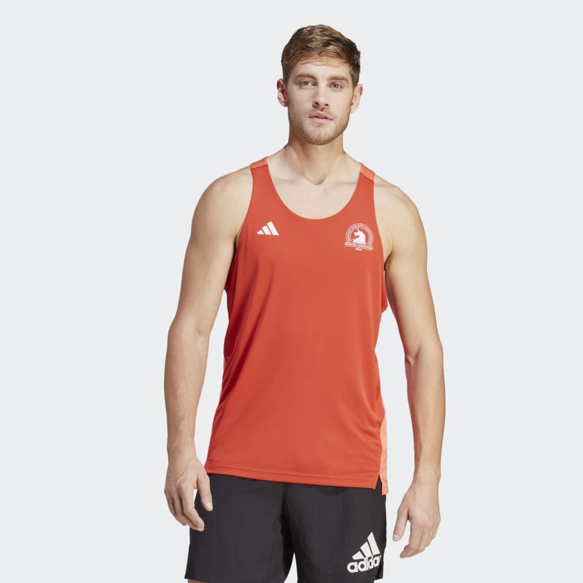 adidas Boston Marathon® Running Tank - Red | Men's Running | adidas US