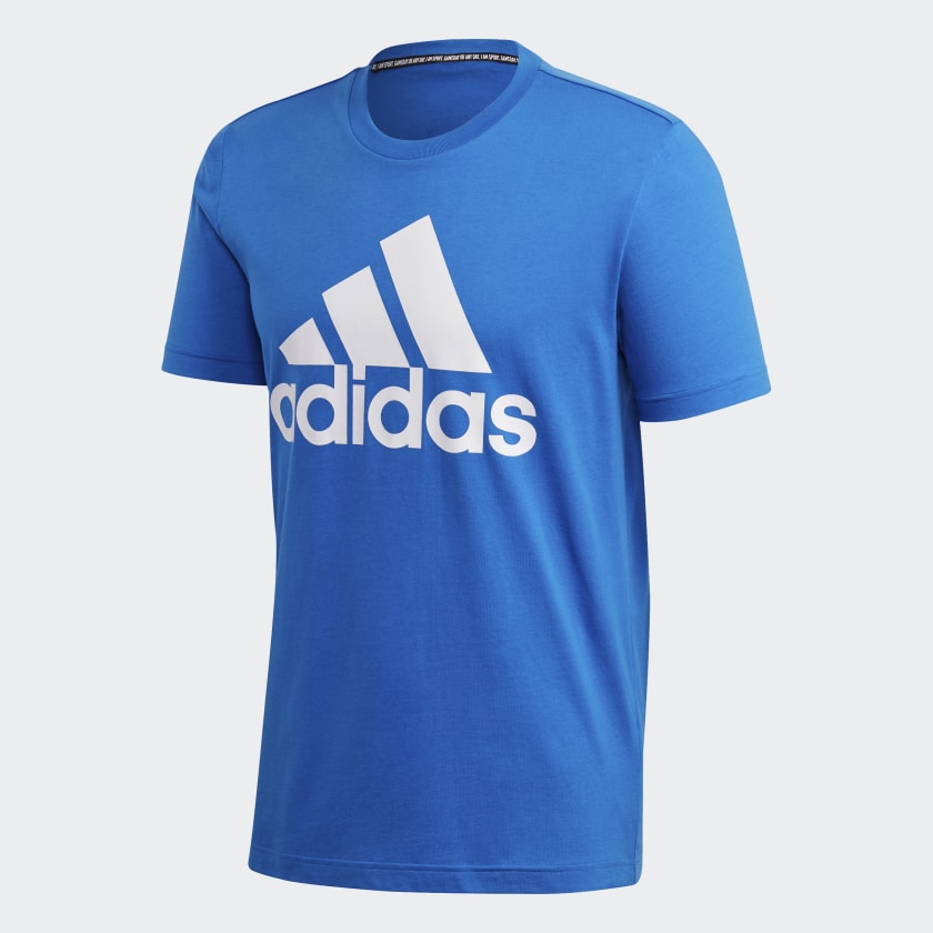 adidas Must Haves Badge of Sport T-Shirt - Blue | adidas UK