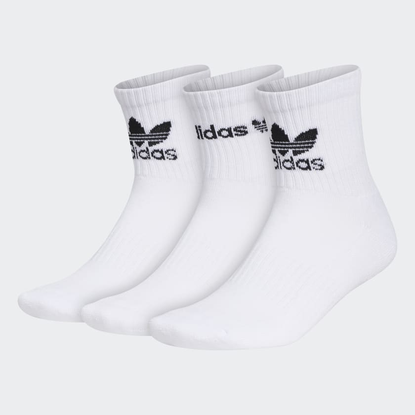 adidas Icon Quarter Socks 3 Pairs - White | men lifestyle | adidas US