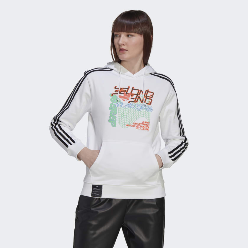 Adidas hoodie new arrivals wit