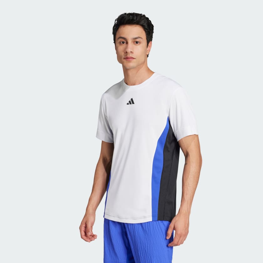 adidas Tennis Pro HEAT.RDY FreeLift Tee White Free Shipping with adiClub adidas US