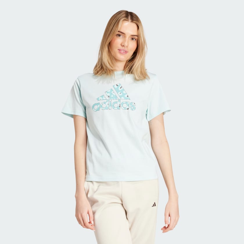 adidas Animal Graphic Tee Turquoise Free Shipping with adiClub adidas US