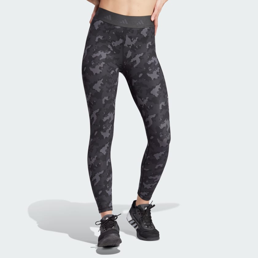 adidas Techfit Camo 7 8 Leggings Grau adidas Deutschland