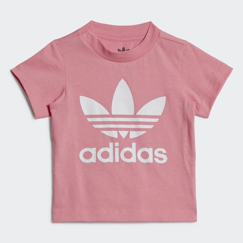 Adidas rose gold trefoil shirt new arrivals