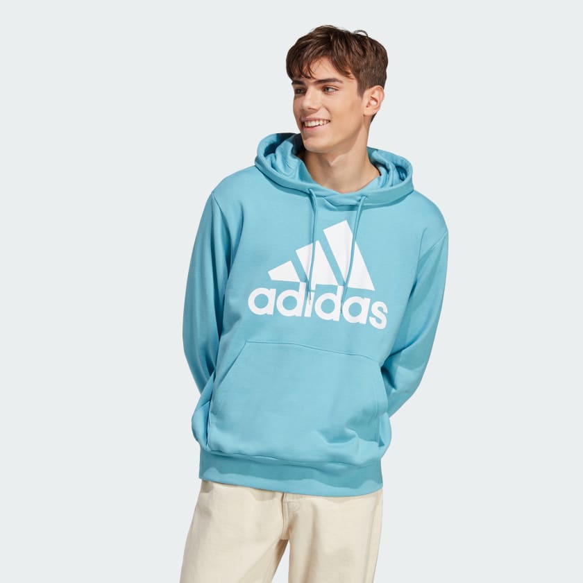 adidas Buzo con Capucha Essentials Logo Lineal Felpa - Azul | adidas ...