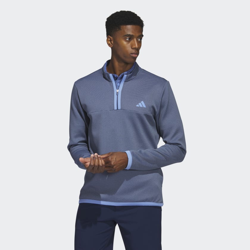 overraskende Sag lugtfri adidas Microdot 1/4-Zip Golf Pullover - Blue | Men's Golf | adidas US