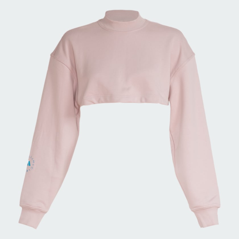 adidas by Stella McCartney TrueCasuals Cropped Sweatshirt Pink Free Shipping with adiClub adidas Canada