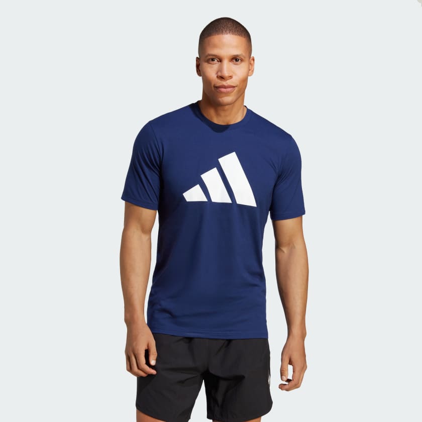 adidas Train Essentials Feelready Logo Training T shirt blauw