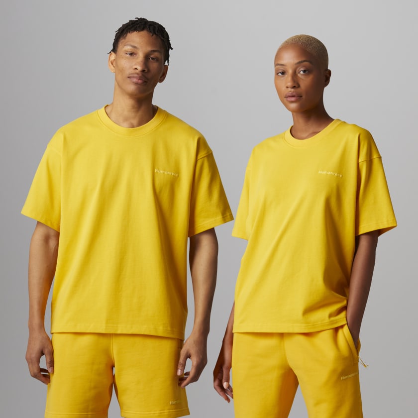 adidas Pharrell Williams Basics T-Shirt (Gender Neutral) - Gold | adidas UK