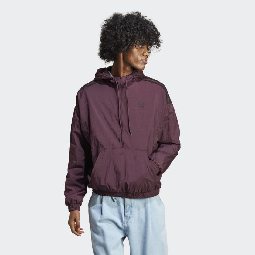 adidas Adicolor Classics Plush Windbreaker - Red | adidas UK