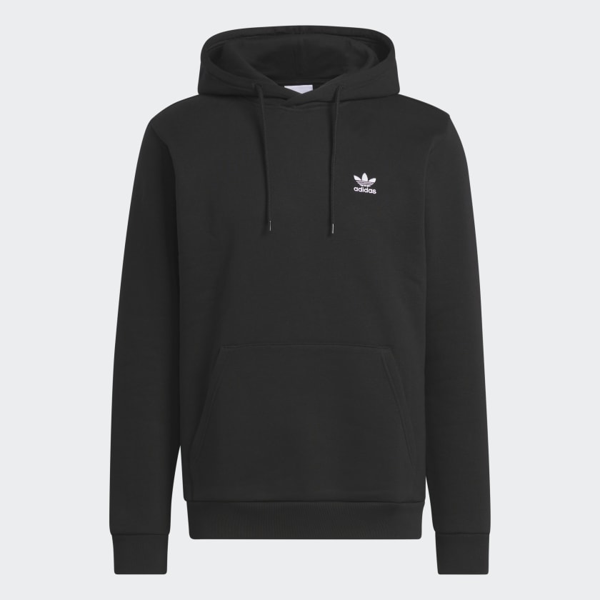 adidas Men s Lifestyle Trefoil Essentials Hoodie Black adidas US
