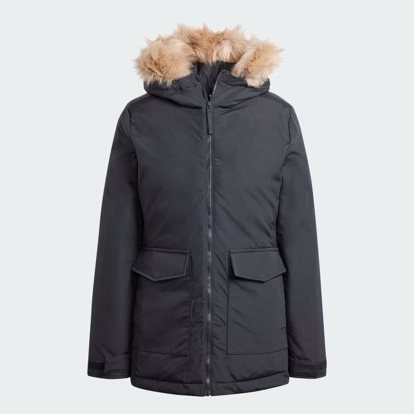 Parka Paveric Fur Nero IX8883 01 laydown