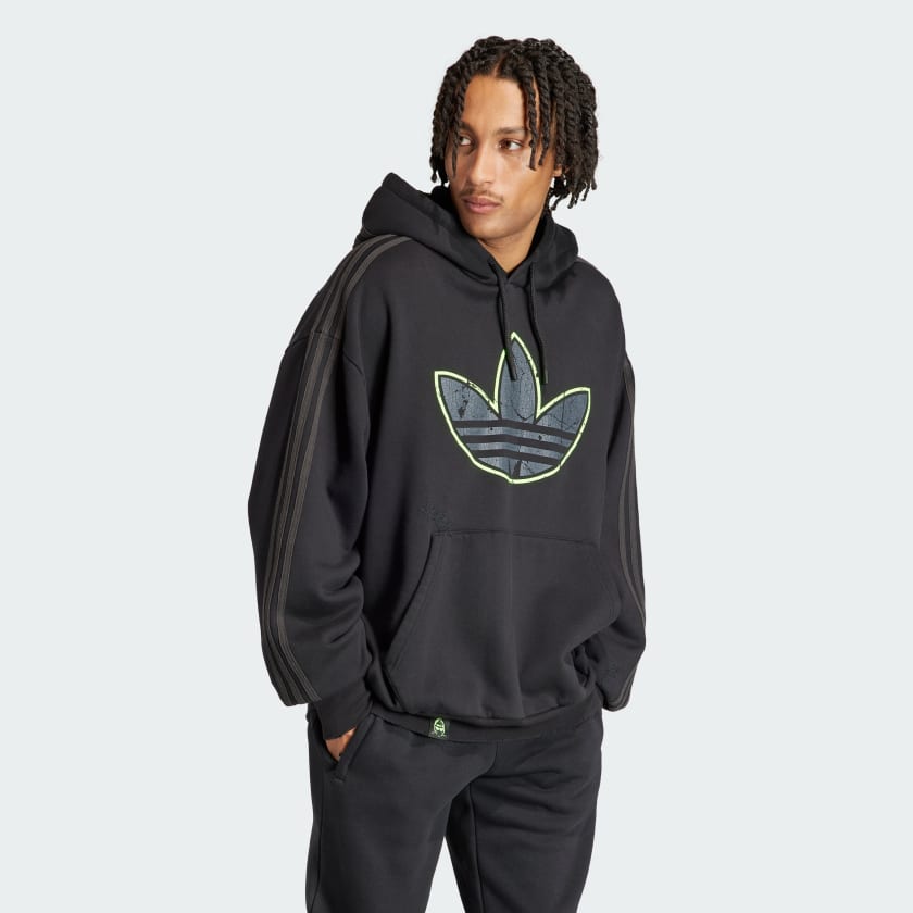 Poleron con Capucha Youth of Paris Gris adidas adidas Chile