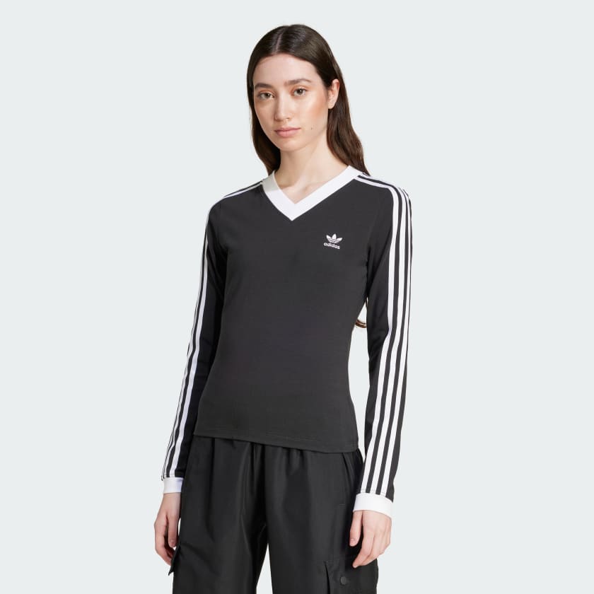 Adidas v neck womens top
