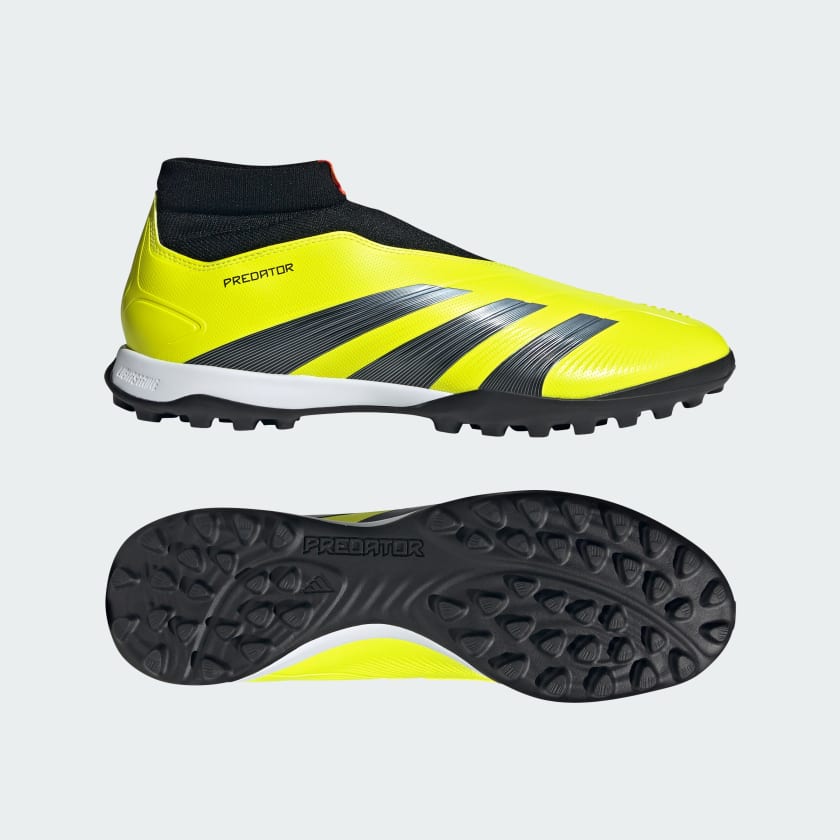 adidas Predator 24 League Laceless Turf Soccer Shoes Yellow Free Shipping with adiClub adidas US