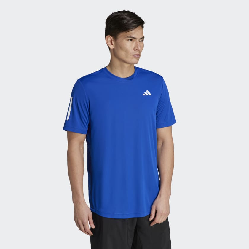 adidas Club 3-Streifen Tennis T-Shirt - Blau | adidas Deutschland