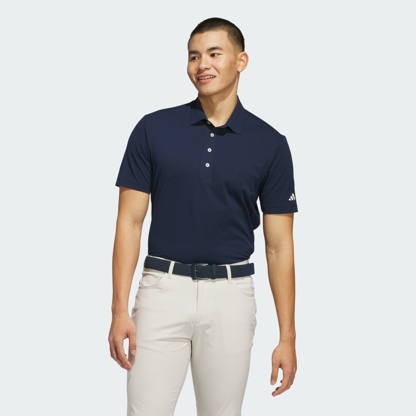 adidas Ultimate365 Twistknit Tour Polo Shirt - Blue | Free