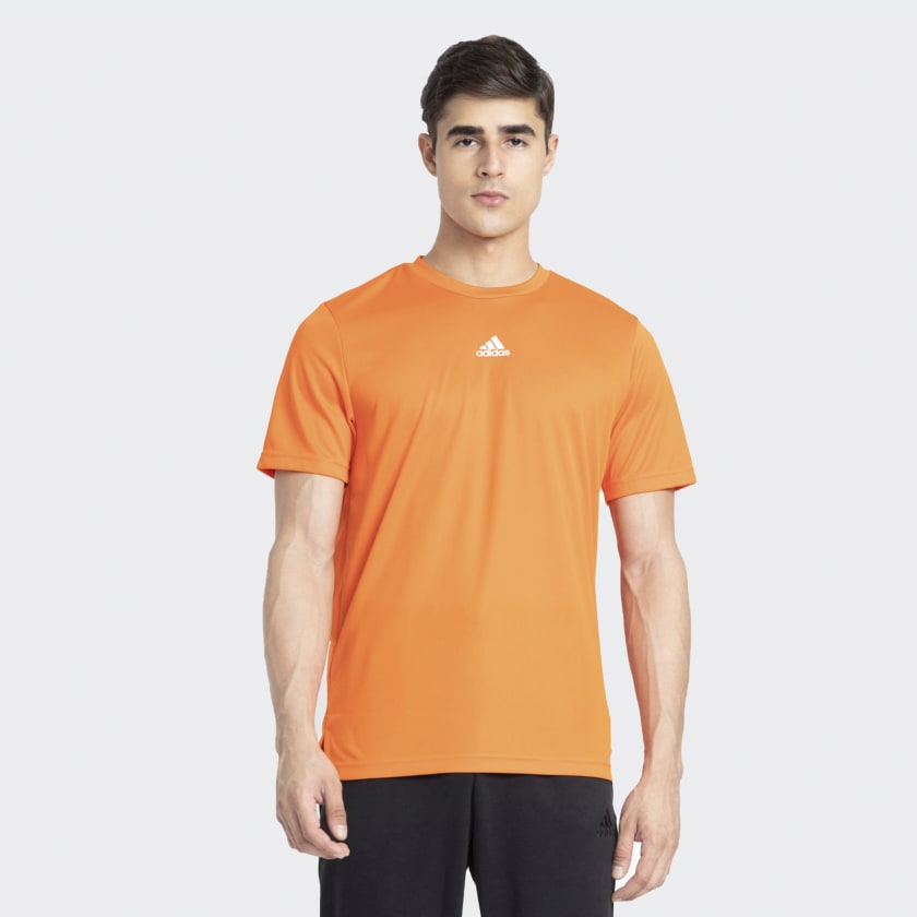 adidas, Tops, Neon Orange Adidas T Shirt