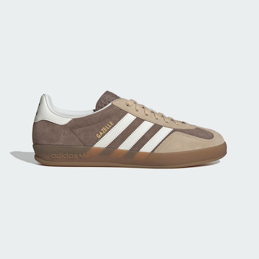 Adidas gazelle brown leather top