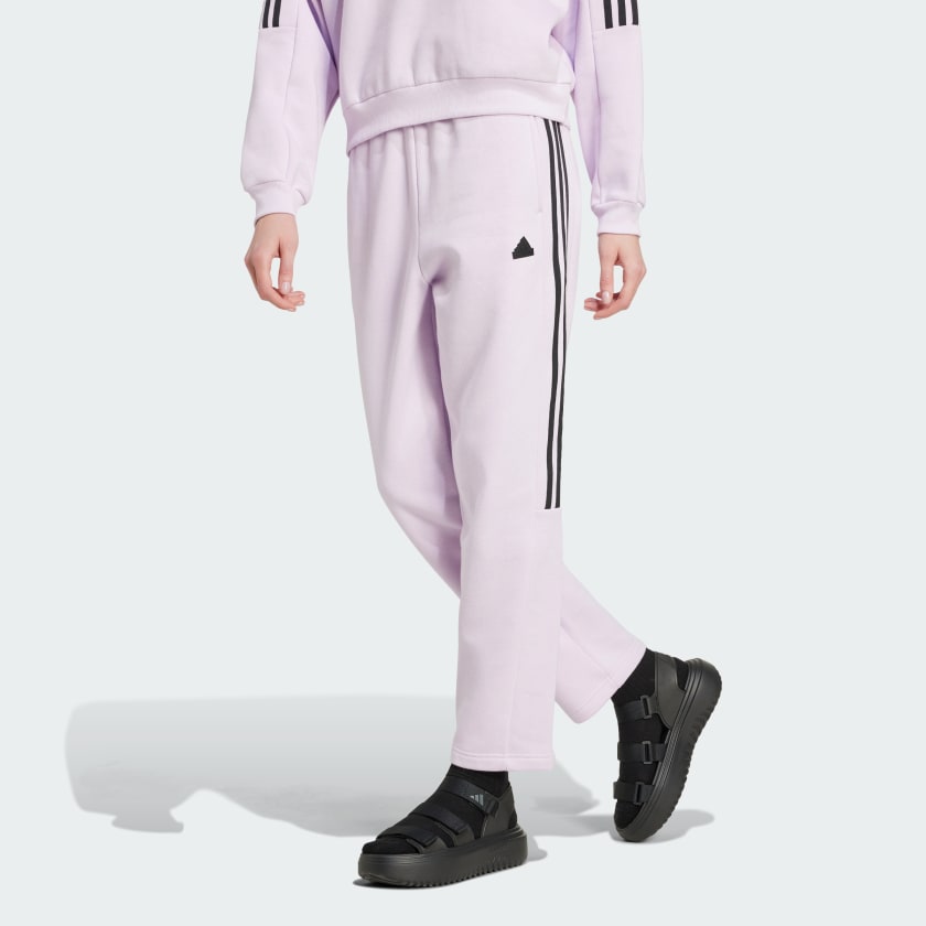 adidas Tiro Cut 3 Stripes Fleece Joggers Purple Free Shipping with adiClub adidas Canada