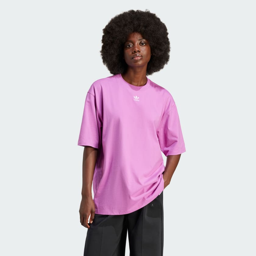 adidas Adicolor Essentials Tee Purple adidas T rkiye