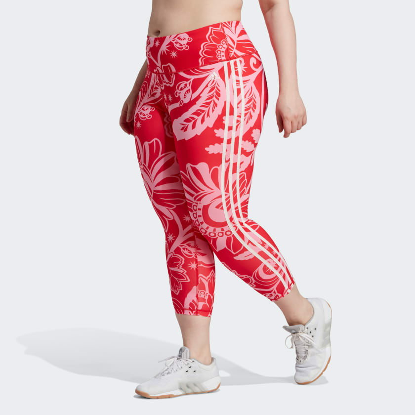 adidas x FARM Rio 7/8 Leggings (Plus Size) - Red | Women\'s Lifestyle |  adidas US