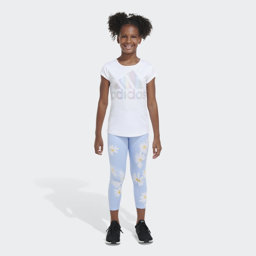 adidas AEROREADY® Daisy Blur 7/8 Tights - Blue, Kids' Lifestyle