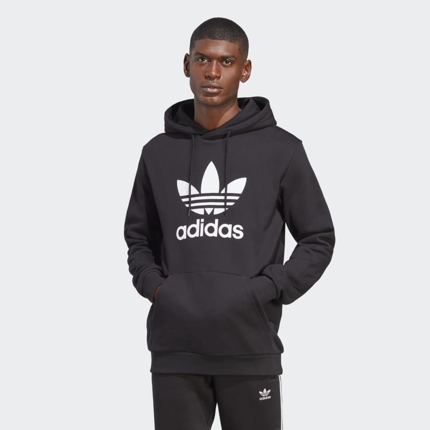 adidas Adicolor Classics Trefoil Hoodie - Black | Free Shipping with ...