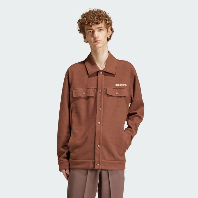 adidas Premium Overhemd Bruin adidas Offici le Shop