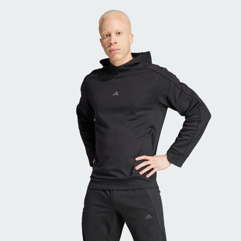 adidas Yoga Training Kapu onlu Sweatshirt Siyah adidas Turkiye