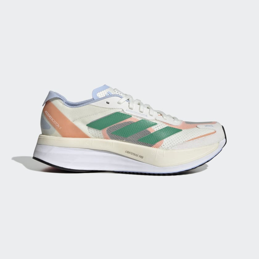 adidas Adizero Boston 11 Running Shoes - White | Women's Running