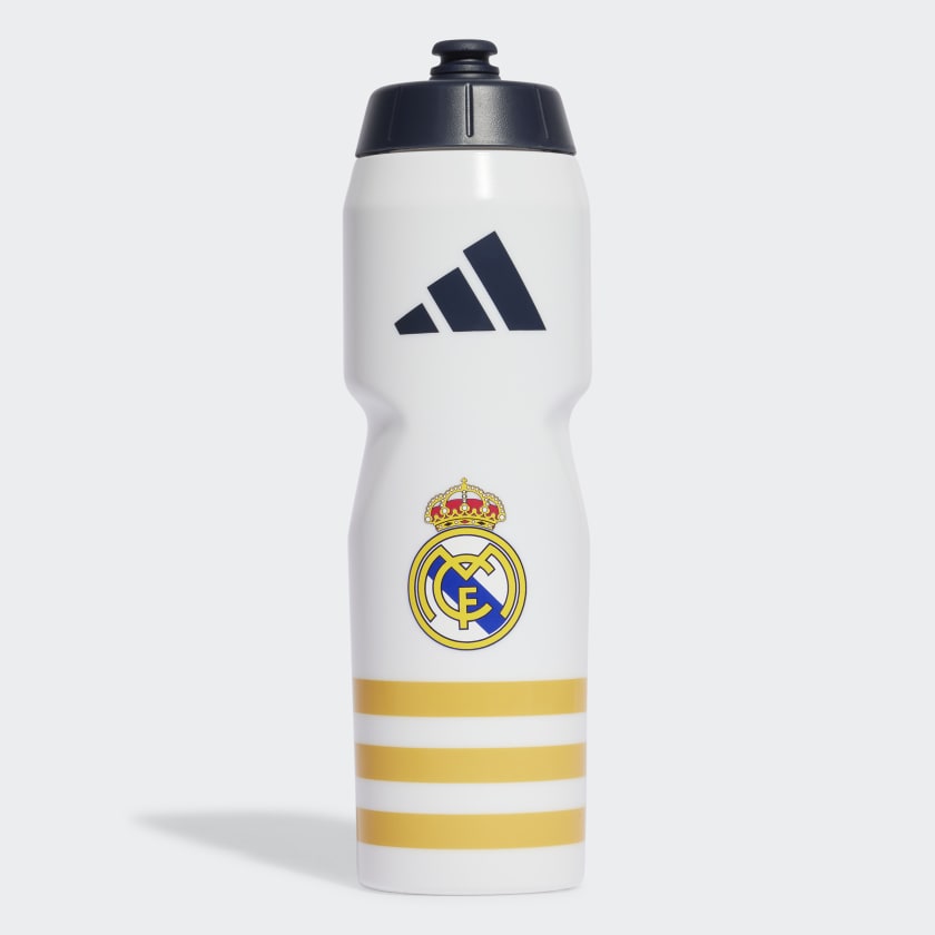 adidas Real Madrid Bottle - White, Unisex Soccer