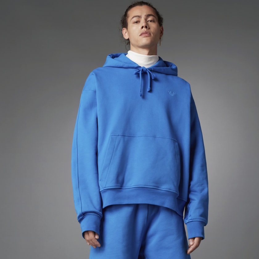 Adidas originals essentials hoodie in blue clearance