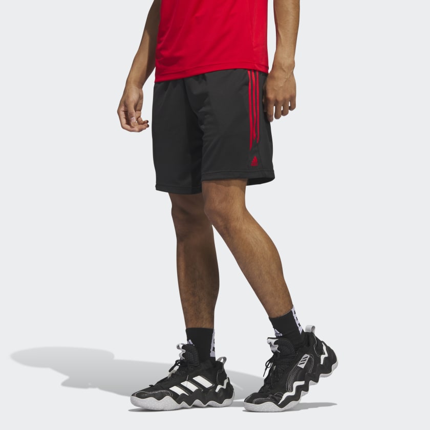 adidas Legends 3-Stripes Basketball Shorts - Black | adidas Canada