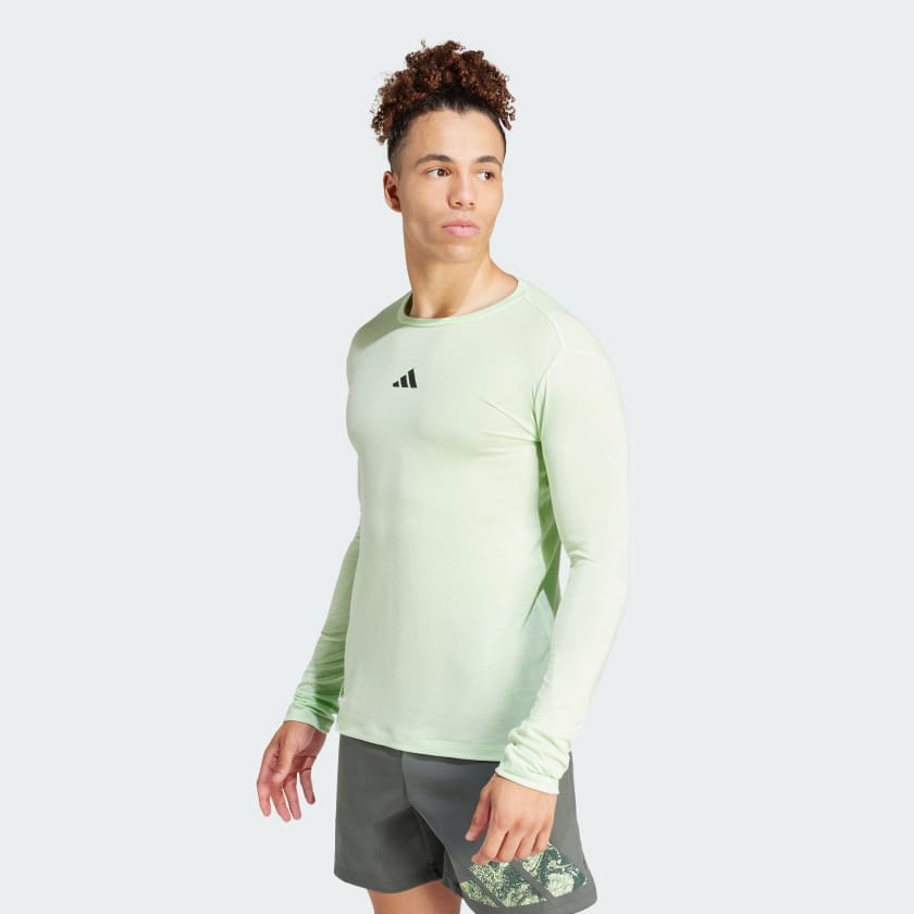 Adidas long sleeve gym top clearance